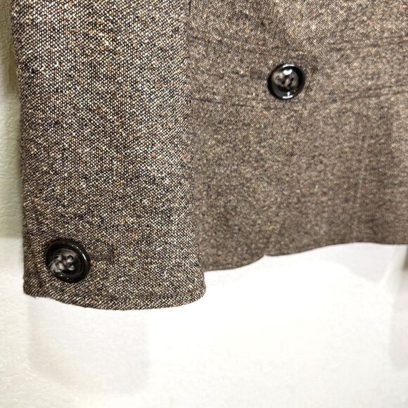 Talbots Blazer Womens 8 Wool Silk Blend Italian Fabric Tweed Jacket Classic - Picture 6 of 7